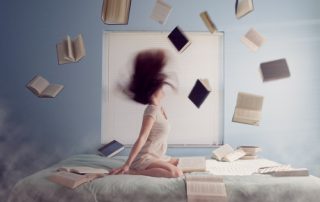 Books flung into air - Goodreads image